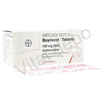 Bayrocin(海外版バイトリル)150mg100錠 1箱